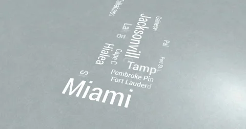 Distributing from Florida to whole of US. Dark background Stock Footage 62231720