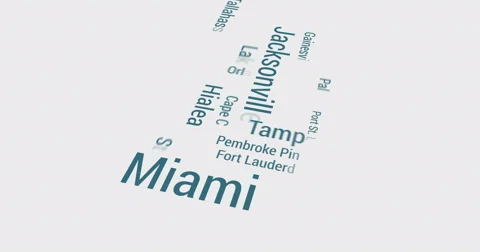 Distributing from Florida to whole of US.  Light background Stock Footage 62230964