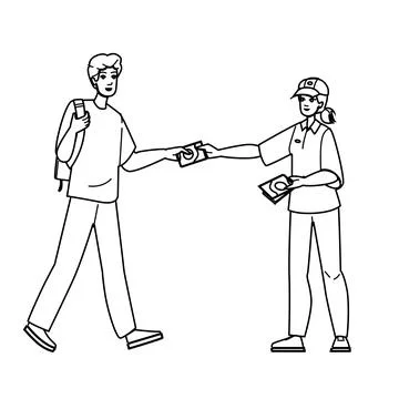 Distributing flyer vector Stock Illustration