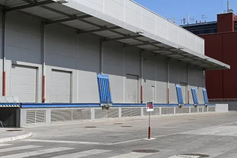 Distribution center dock Stock Photos
