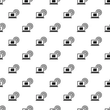 Distribution of files over internet pattern Stock Illustration