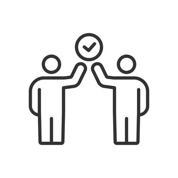 Distribution, icon in line design. Distribution, supply chain, logistics Stock Illustration