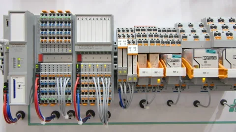 Distribution Panel Electricity 4K UHD Stock Footage 50630722