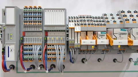 Distribution Panel Electricity Stock Footage 50628357