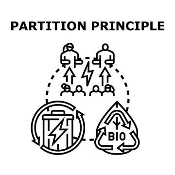 Distribution principle managing resources for community energy Stock Illustration
