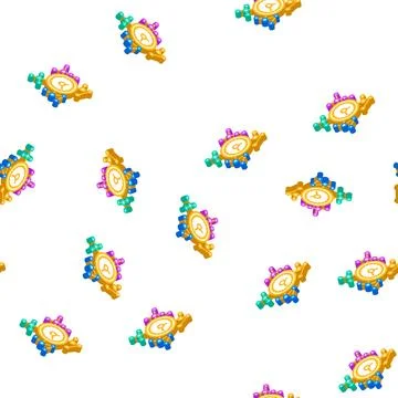 Distribution of time across projects isometric icon seamless pattern Illustrazione stock