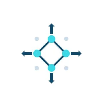 Distribution vector icon Stock Illustration