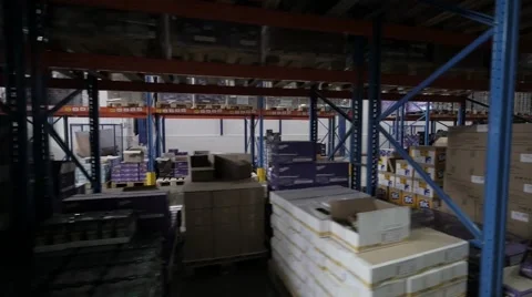 Distribution warehouse Vídeo Stock 60928003