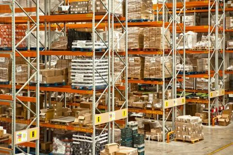 Distribution warehouse Stock Photos