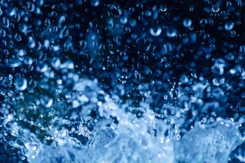 Distribution of water black background.soft focus. Stock Photos