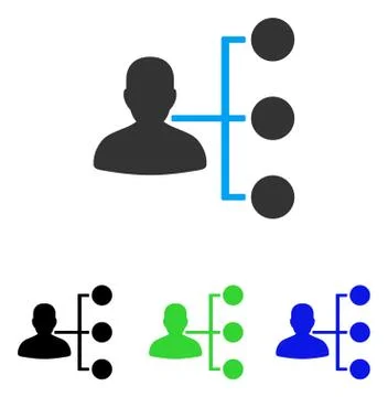 Distributor Flat Icon Stockillustratie