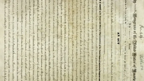 District of Columbia Emancipation Act. 4K Stock Footage 155658277
