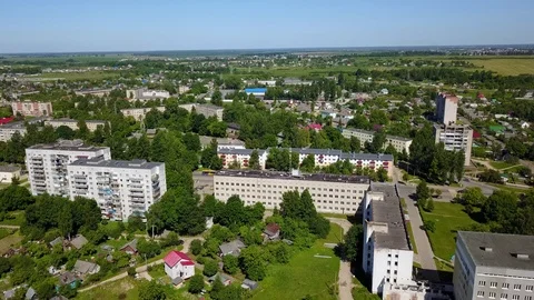 District DSC of the city of Vitebsk Stock Footage 100970491