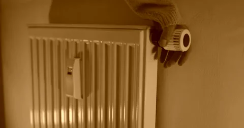 District heating in an apartment block, 4K slomo Stock Footage 256039293