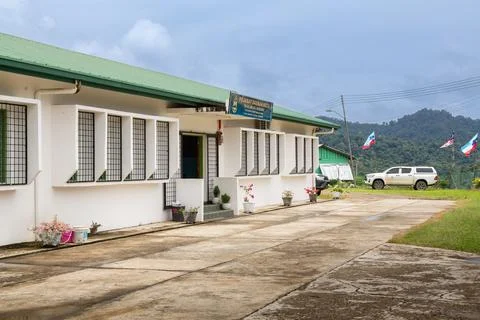 District Office building located in remote area. Stock Photos