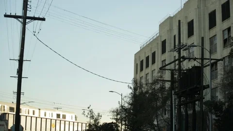 Disused prison in LA Stock Footage 97163455