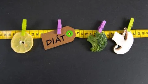 Dit - german for diet Stock Photos