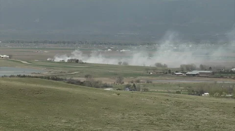 Ditch Burning Stock Footage 54760146