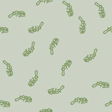 Ditch digger civil engineer line seamless pattern イラスト素材