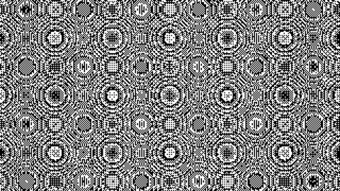 Dither Radial Explosion Black And White Pixel Repetitive Animation Stock Footage 247761173