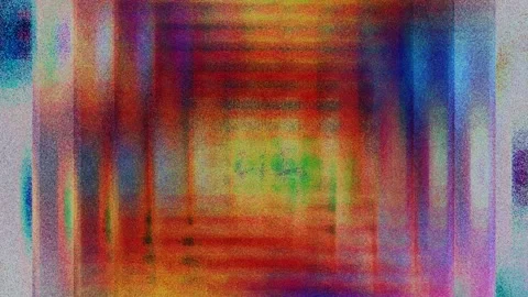 Dithered Noisy Multicolor Expanding Square Background Stock Footage 337856886