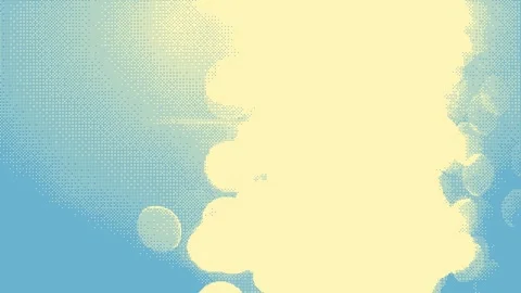 Dithering bokeh reflections on water surface, soft pastel tones, abstract Stock Footage 313029159