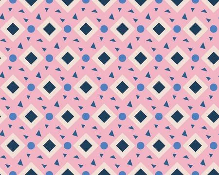 Ditsy diamonds, abstract geometric background with small shapes, seamless vec Stockillustratie