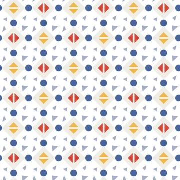Ditsy diamonds, abstract geometric background with small shapes, seamless v.. 스톡 일러스트