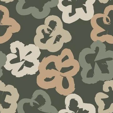 Ditsy Floral Seamless Pattern Design Stock Illustration