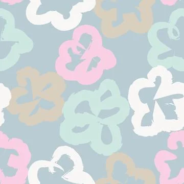Ditsy Floral Seamless Pattern Design Stock Illustration