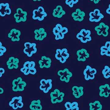 Ditsy Floral Seamless Pattern Design Stock Illustration