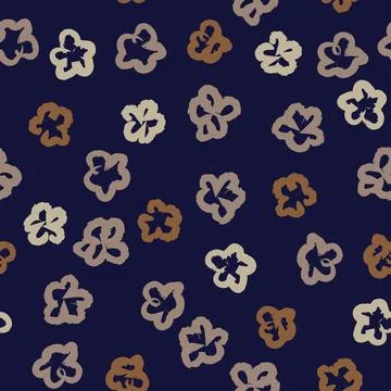 Ditsy Floral Seamless Pattern Design Stock Illustration