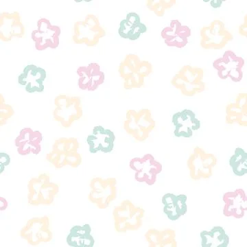 Ditsy Floral Seamless Pattern Design Stock Illustration
