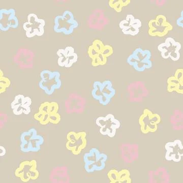 Ditsy Floral Seamless Pattern Design Stock Illustration