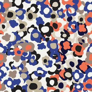 Ditsy Floral seamless pattern design Stock Illustration