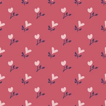 Ditsy white flowers Stock Illustration