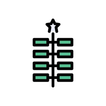 Diva flat color icon Stock Illustration
