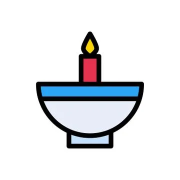 Diva flat color icon Stock Illustration