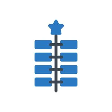 Diva glyph color icon Stock Illustration