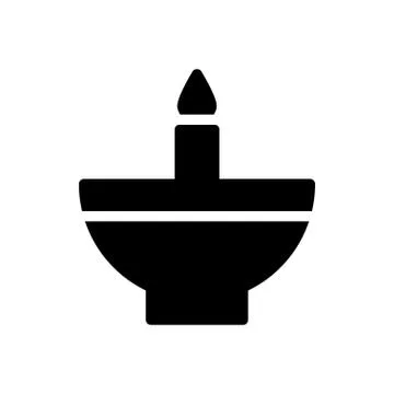 Diva glyph flat icon Stock Illustration