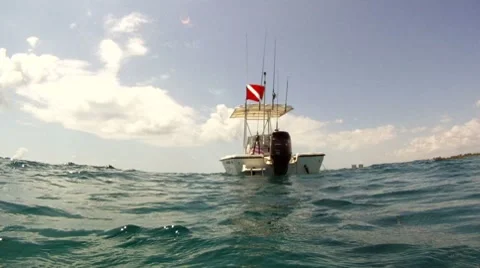 Dive Boat Stock Footage 7136747