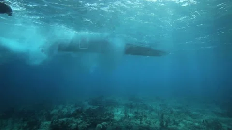 Dive Boat Underwater Video stock 2871617