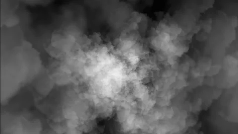 Dive into the clouds. 3D scene of the camera flying through the clouds Video stock 123020372