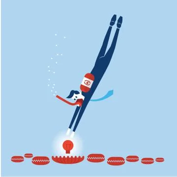 Dive Idea Stock Illustration
