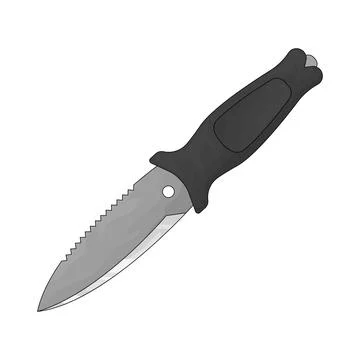 Dive knife illustration Stock Illustration