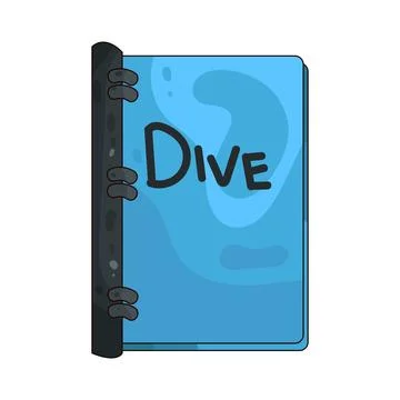 Dive Logbook illustration Stock Illustration
