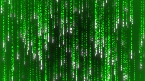Dive into the Matrix: Explore a Digital Frontier of Endless Code, Intricate Netw Stock Footage 263764983