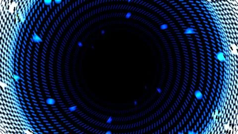 Dive into a mesmerizing blue vortex, perfect for sci-fi visuals and futuristic Stock Illustration