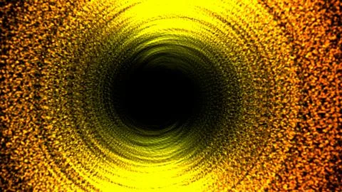 Dive into a mesmerizing gold vortex of light and shadow for a captivating Stock Illustration