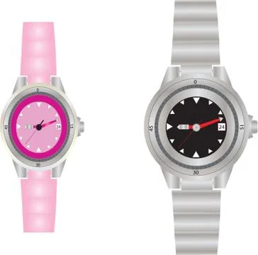 Dive watches Stock Illustration